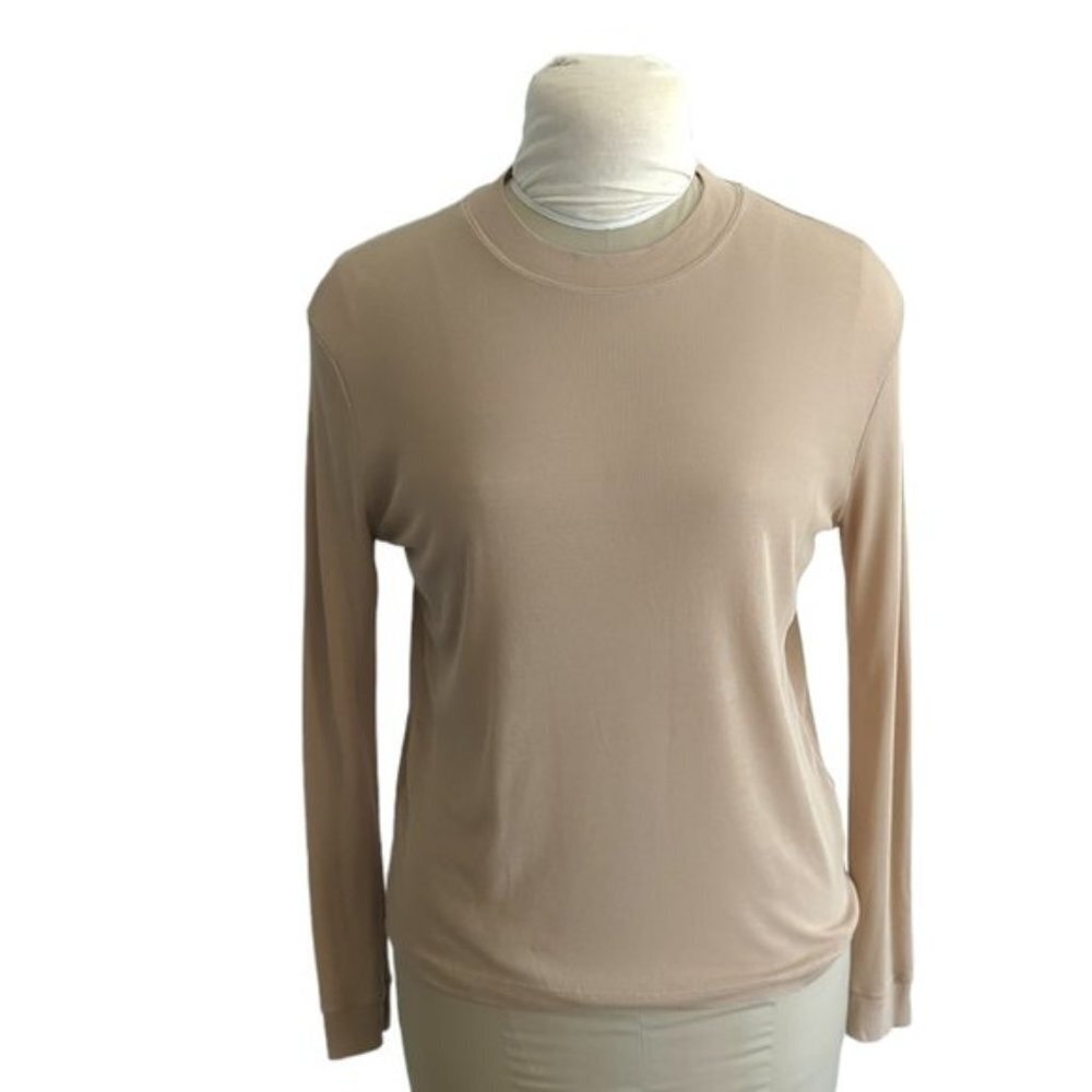Oak + Fort Mock Neck Long Sleeve Top - Picture 1 of 3